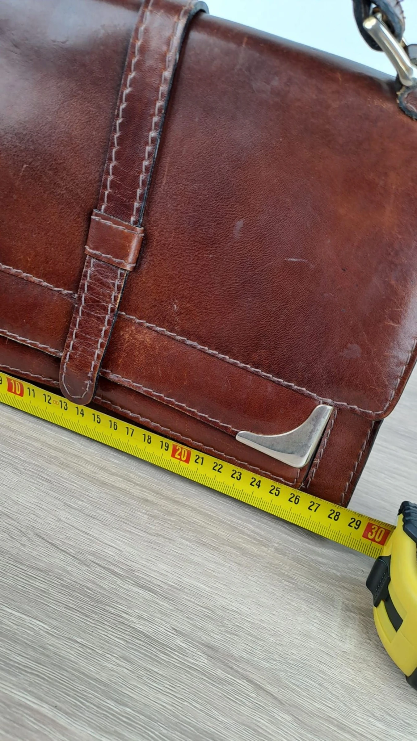 Handtas met meerdere vakken / Vintage Retro / Bruin / Dames / Leer / 168 – photo 13